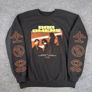 Bad Omens Sweatshirt Mens 2XL Black Concrete Jungle Metal Metalcore Band